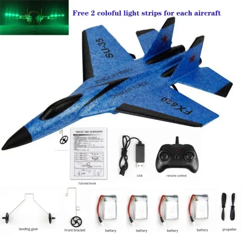 RC Plane  RC Remote Glider Wingspan SU-35 Radio Control Drones Airplanes RTF UAV Xmas Children Gift Assembled Flying Model Toys 1