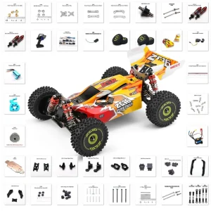 WLtoys 1/14 144010 RC Original Brushless Motor ESC Shock Absorber Tire Assembly Server Screw Nut Kit Car Spare Parts Set 1