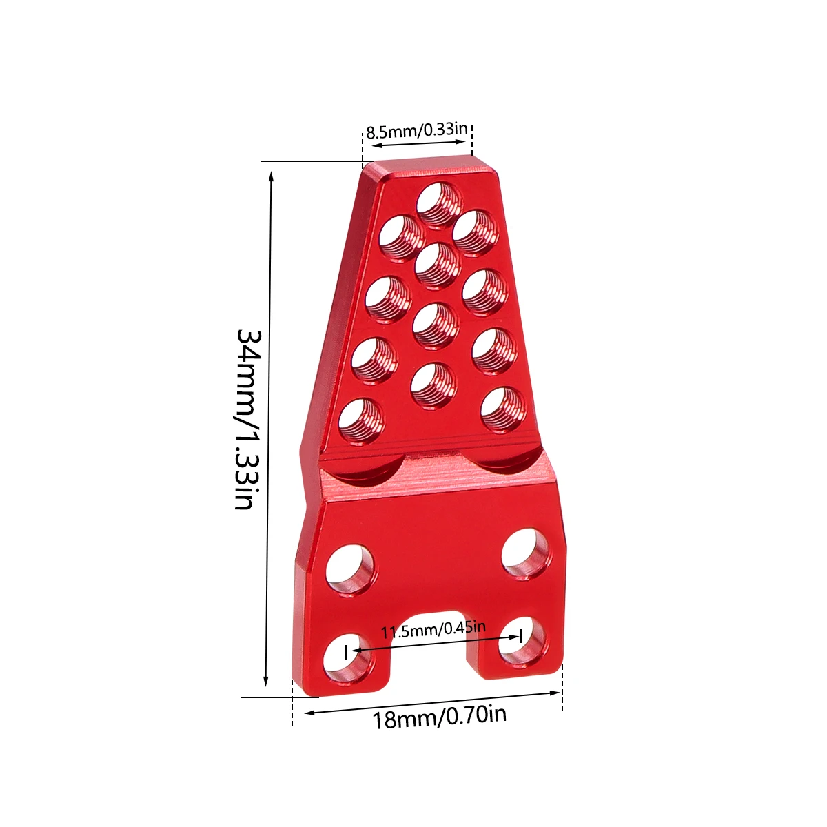 4Pcs Aluminum Alloy Adjustable Shock Tower Hoops Lift Mount Bracket for Axial SCX10 RC4WD D90 1/10 RC Crawler Car Upgrade Parts 6