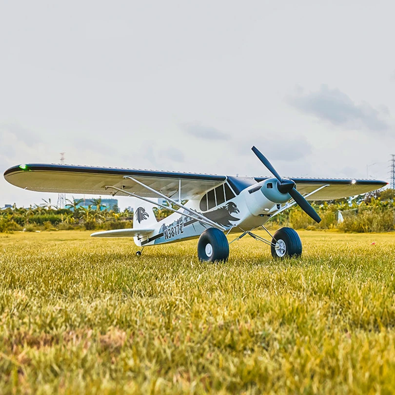 FMS RC Airplane 1300MM PA-18 PNP And RTF PA18 J3 Piper Super Cub 5CH With Gyro Auto Balance Trainer Beginner Model Aircraft 5