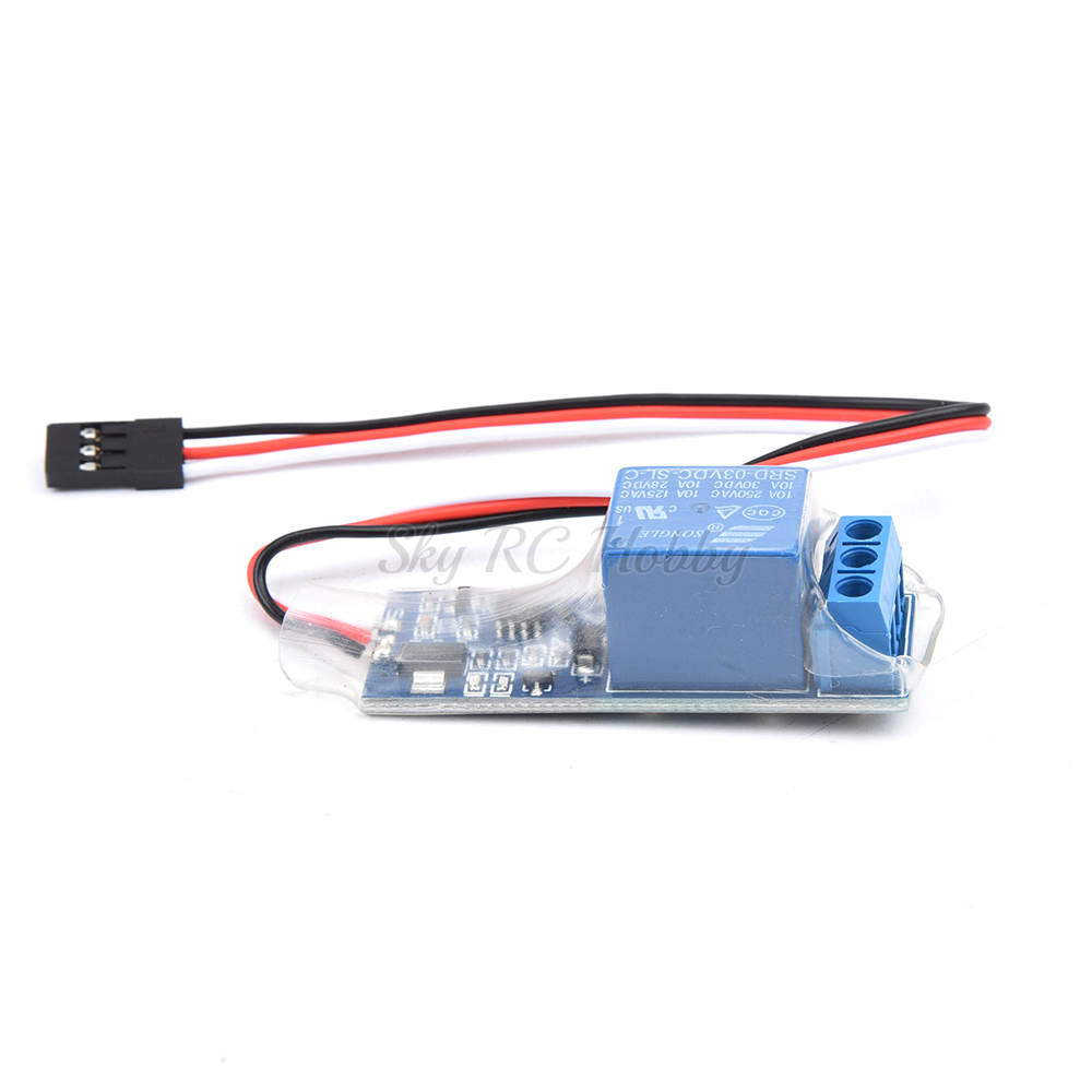 NEW RC PWM Electronic Relay Switch for DIY Model RC Airplane Navigation ...