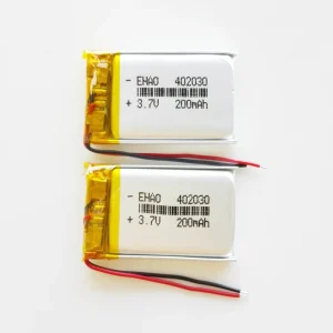 3.7V 200mAh 402030 Lithium Polymer LiPo Rechargeable Battery For Mp3 GPS Smart Watch Camera Bluetooth Speaker Recorder Headphone 1