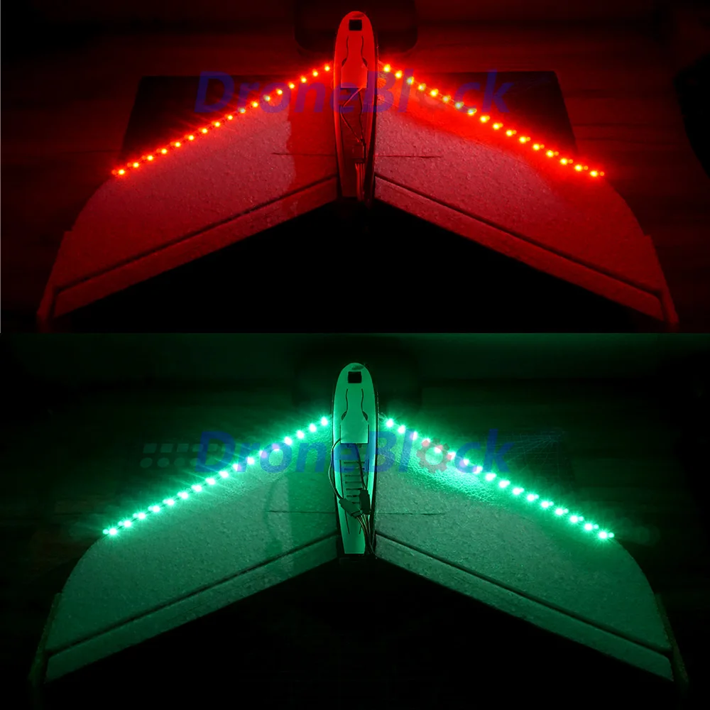RC Airplane LED Light Strips for Fixed Wing RC Cars Trucks Flying Wing Plane Aircraft 3