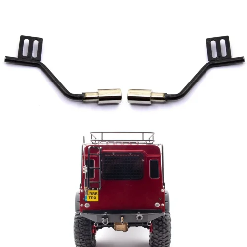 Metal Simulation Exhaust Pipe Gas Vent For Traxxas Trx4 Defender Ford Bronco SCX10 RC Crawler Car Upgrade Parts 1