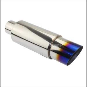 Car motorbike Exhaust systems Muffler Tip Universal Stainless steel ID 51MM 57MM 63MM outlet 89mm styling Silencer tail pipe 1