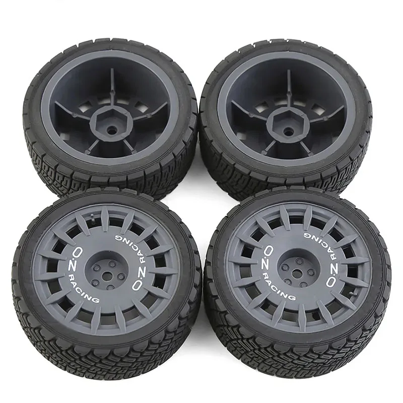 1/10 RC Racing Car Tire Rally On Road Tyre Plastic Wheel for Tamiya TT01 TT02 XV01 TA06 PTG2 HPI KYOSHO WR8 HSP Upgrades Parts 3