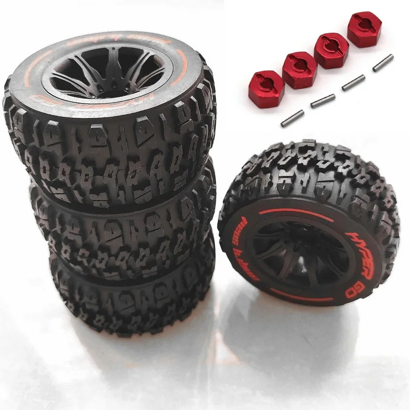 Original Tires/Wheels 4pcs/set For MJX Hyper Go 14210 1/14 RC cars Trucks spare parts 3
