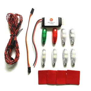 Simulation Navigation Light 2-3S Voltage 3V LED Six modes for RC fixed-wing Aircraft Ducted Like real machine 1
