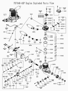 Magnum XLS ASP FS70AR 70HP Methanol Outboard Engine Parts