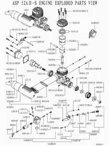 magnum xls .52a / asp s52aii 2‑stroke rc engine — manufacturer parts