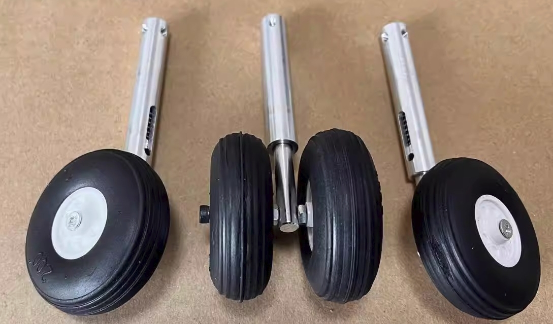 106 mm shock absorbent aluminum landing gear with 50 mm pu wheels