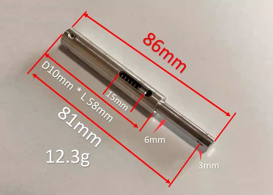 106 mm shock absorbent aluminum landing gear with 50 mm pu wheels