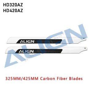 ALIGN T‑REX Carbon Fiber Main Blades — 325mm / 425mm (Compatible with 450 / 500 / ALZRC / TAROT) 1