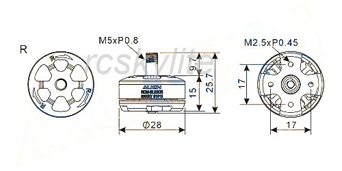 ALIGN RCM‑BL2205 Brushless Motor — HML2205M01 (2300KV) for MR25 / MR25P