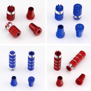 Aluminum Alloy Transmitter Gimbal Stick Ends — M3 / M4 (Short or Long) — Black / Red / Blue (2 pcs)