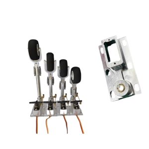 Nose Wheel Steering Shock Nose Gear (Precision) — Single or Dual Wheel, Heights 110–200mm, Fits 35/45mm Wheels, M3/M4 Mount