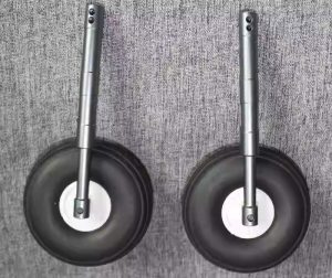 Sand‑Blasted Shock‑Absorbing Retractable Landing Gear for RC Trainers & Warbirds