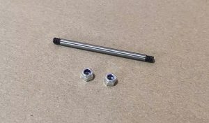 Steel Axle Shaft for RC Landing Gear — 4mm Wheel Axle