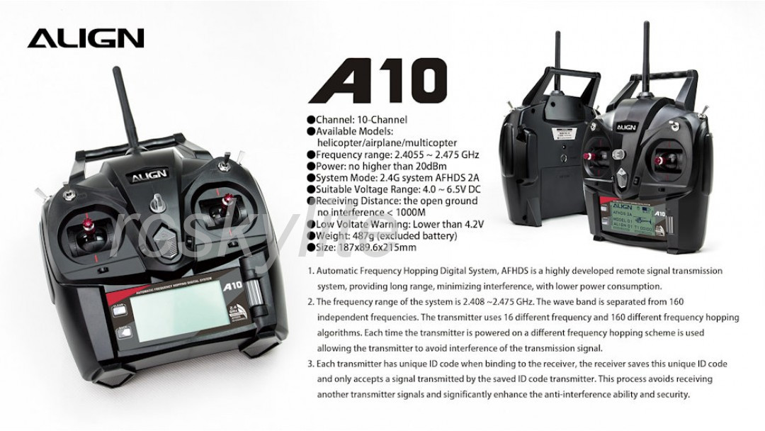 ALIGN T-REX 300X Super Combo w/ A10 RTF RH30E01XW