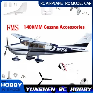 Fms 1400mm Cessna 182 Accessories Body Main Wings Flat Tail Head Cover Landing Gear Paddles Motor Shaft Lampshade 1