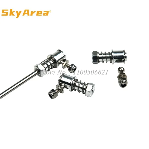 2PCS M3 CNC Aluminium Ball Joint 3mm Linkage Rod Ball Head Connector L20mm M3 Rod End for DIT RC Gasoline Boat Servo Spare Parts 1
